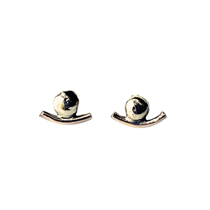 14kt Solid Gold Anchor Earrings - Nickel Free - The Pink Locket