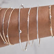 14kt Rose Gold-Filled Beaded Bangle Bracelet - Argentium Silver - Nickel Free