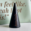 Boss Lady Engraved Ring Cone - Customizable Message