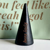 Boss Lady Engraved Ring Cone - Customizable Message