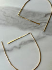 Minimalist 14kt Gold Filled Arch Hoop Earrings