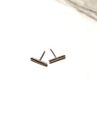 Gold Bar Stud Earrings - 14kt Gold-Filled Nickel-Free Hypoallergenic