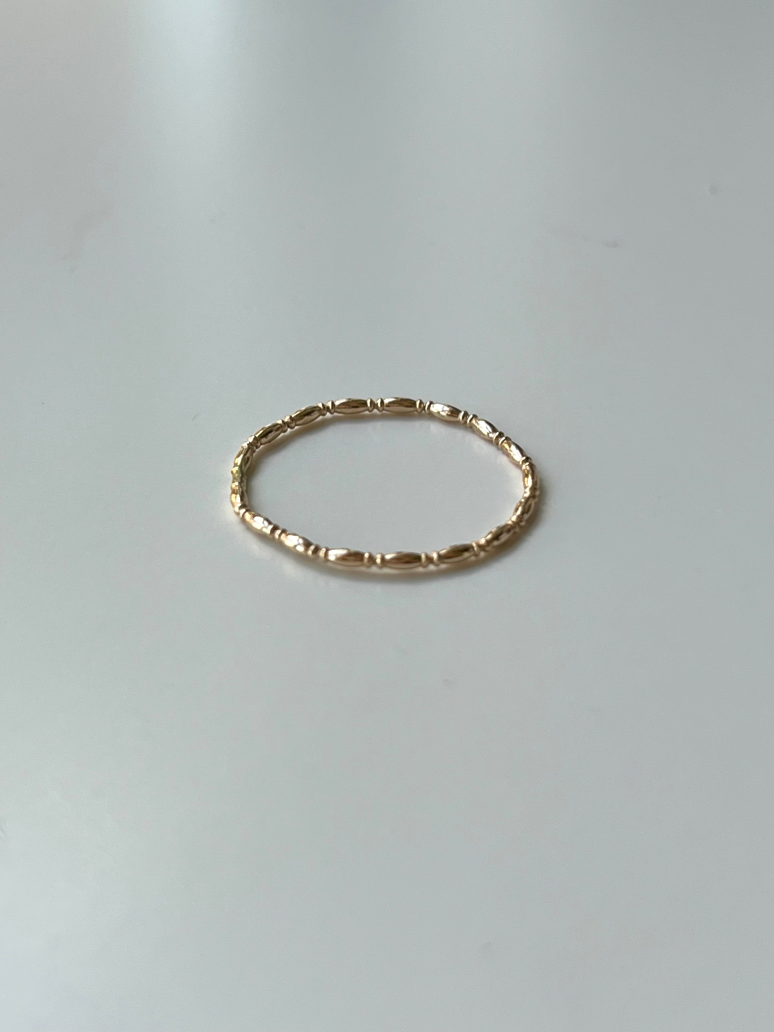 Violet - 14kt Gold Filled Stackable Ring - The Pink Locket