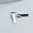 Convertible Mixed Metal Bar Earrings