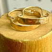Solid Gold Basket Small Hoops