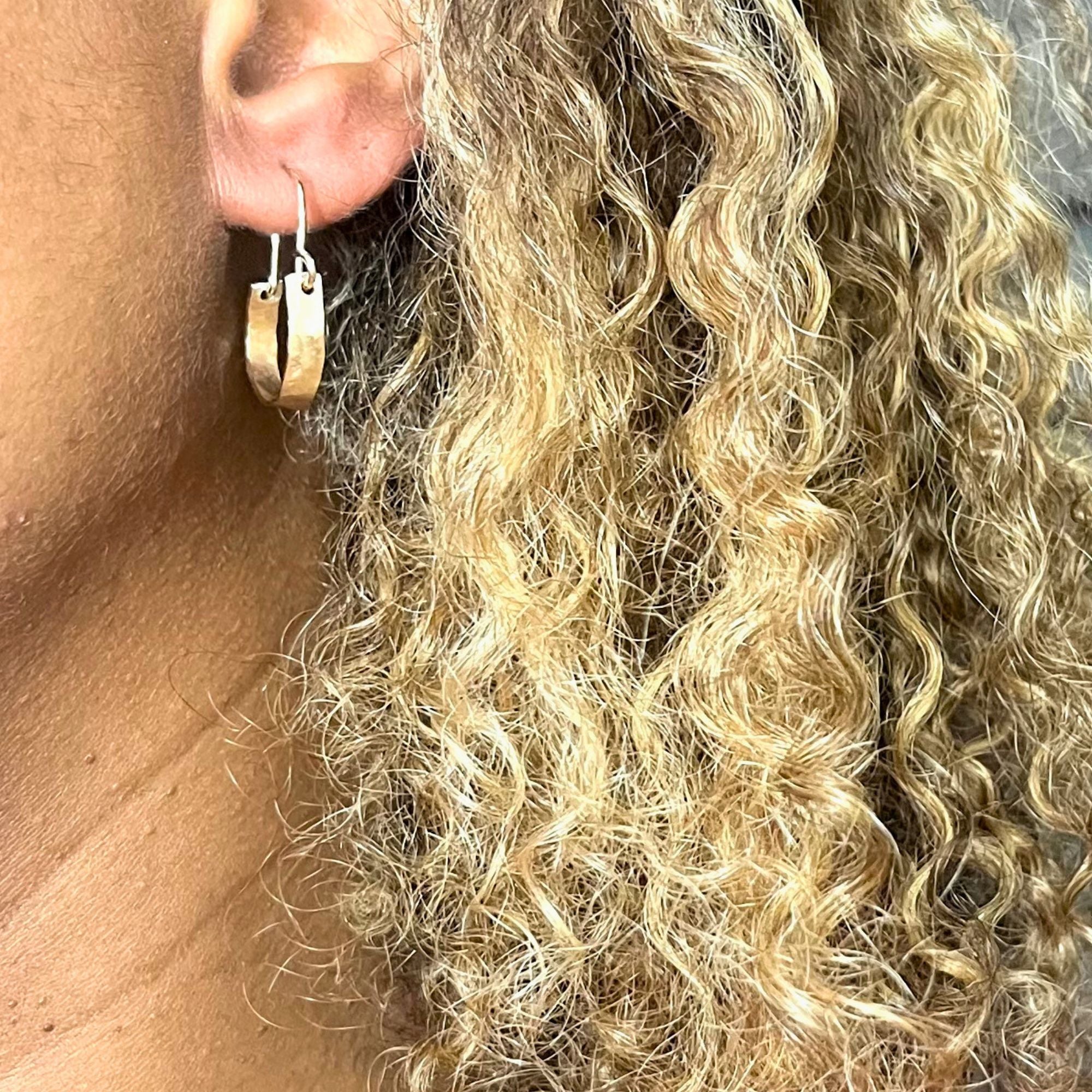 Solid Gold Basket Small Hoops
