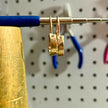 Solid Gold Basket Small Hoops