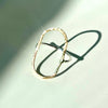 Mixed Metal 14kt Gold-Filled and Argentium Silver Minimalist Abstract Ring