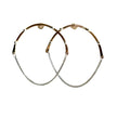 Mixed Metal Beaded Chain Hoop Earrings – 14kt Gold-Filled with Argentium Silver Beads