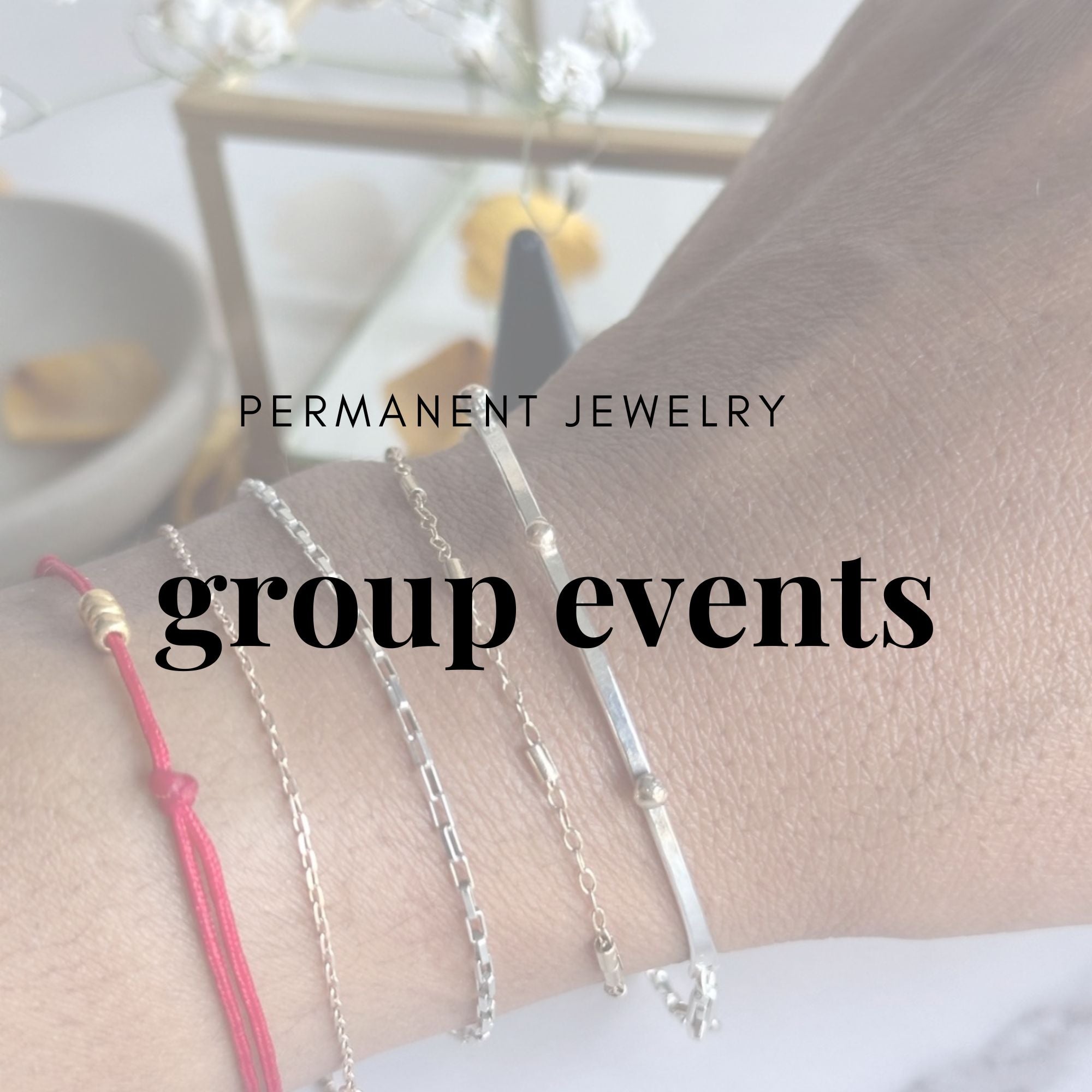 Perpetual Bracelets - Permanent Jewelry - Group Event Deposit Only - The Pink Locket
