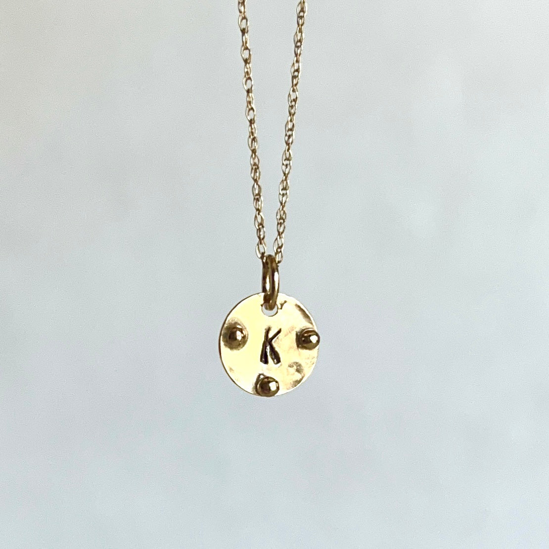 Personalized Recycled 14kt Gold Initial Pendant Necklace