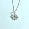 Personalized Recycled Argentium Silver Initial Pendant Necklace