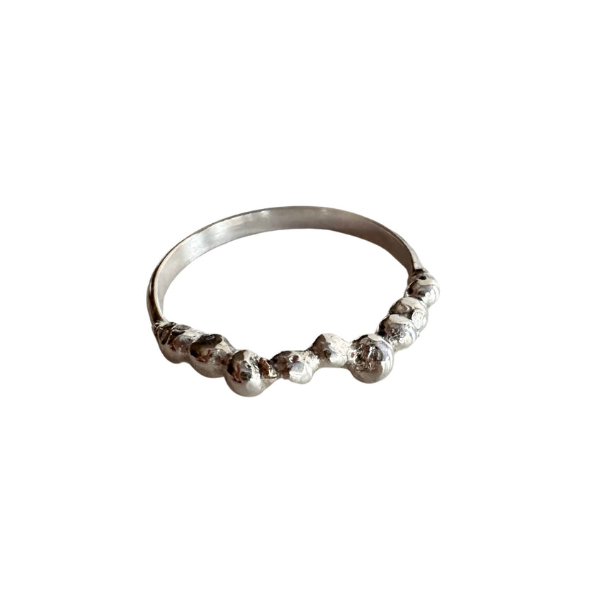 Argentium Silver Pebble Ring – Handmade, Nickel-Free & Hypoallergenic