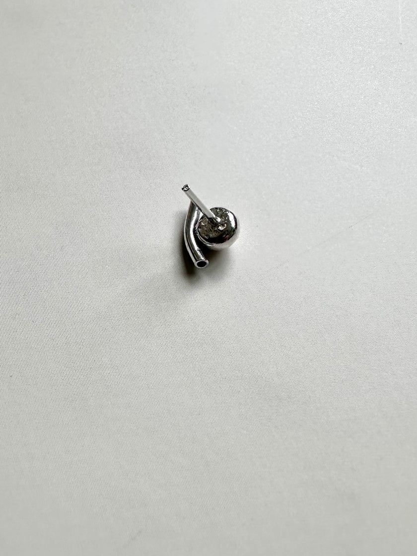Argentium Silver Anchor Stud Earrings
