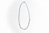 Patchwork Collar Silver Layering Chain Necklace - Hypoallergenic Jewelry - The Pink Locket