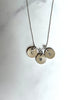 Silver Initial Disc Necklace