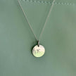 Silver Initial Disc Necklace