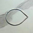 Tear Shaped Silver Statement Bangle  - SAMPLE SALE