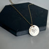 14kt Solid Gold Disc Necklace