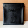 Leatherette Jewelry Pouch with Motivational Quote - Today I Will Slay