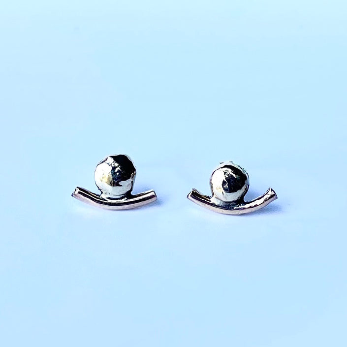 14kt Solid Gold Anchor Earrings - Nickel Free - The Pink Locket