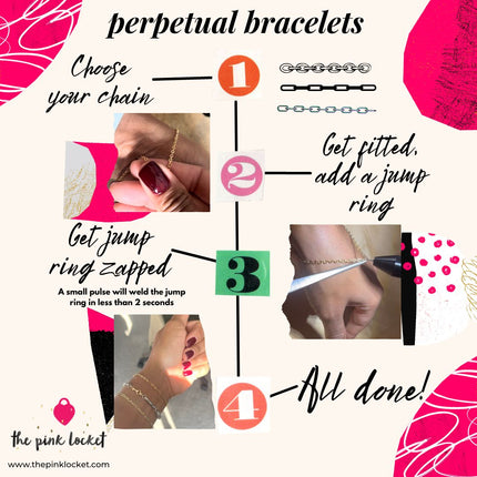 Pop-Up Shop Appointment (DEPOSIT ONLY) - Permanent Bracelets - The Pink Locket