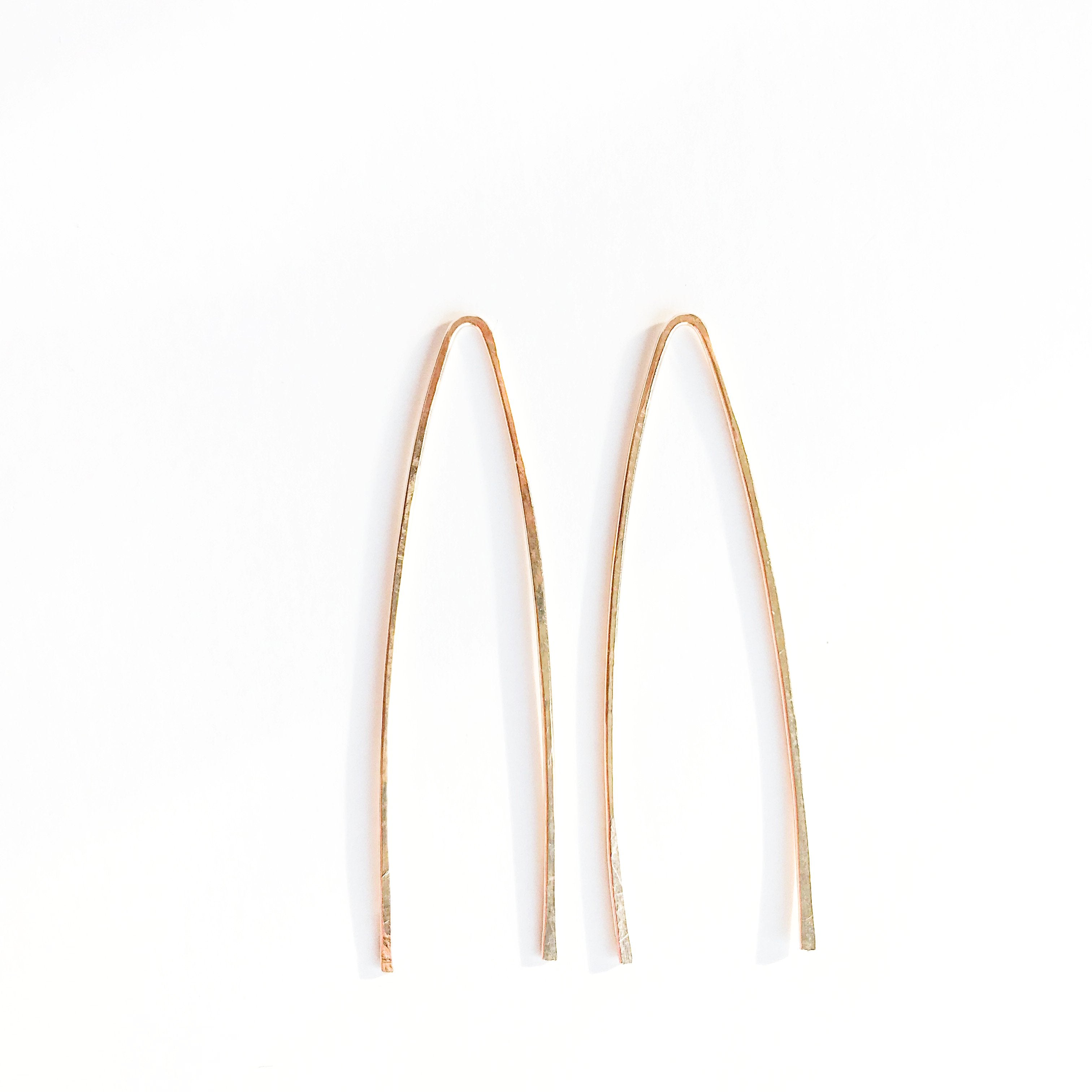 14kt Gold Filled Tear Shaped Threader Earrings