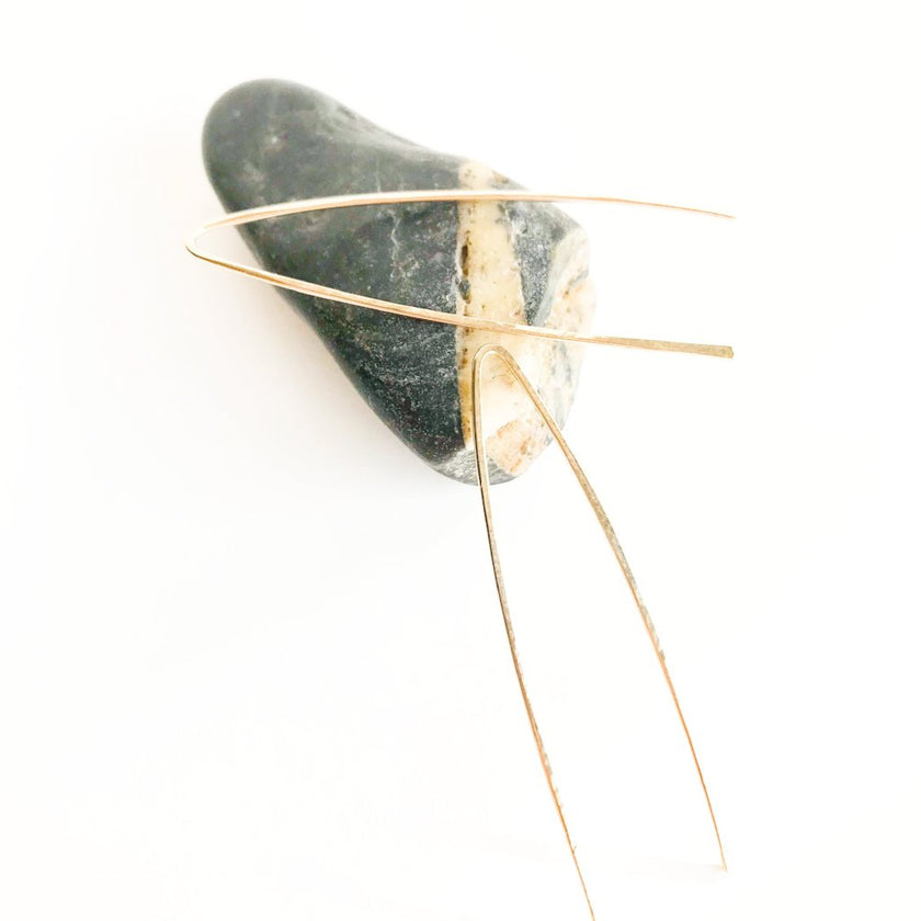 14kt Gold Filled Tear Shaped Threader Earrings