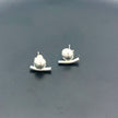 Sterling Silver Anchor Stud Earrings