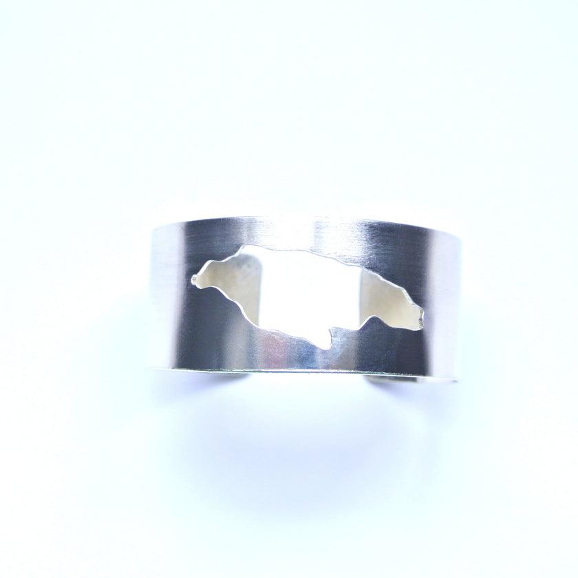 Jamaica Gold Brass Statement Cuff Bracelet