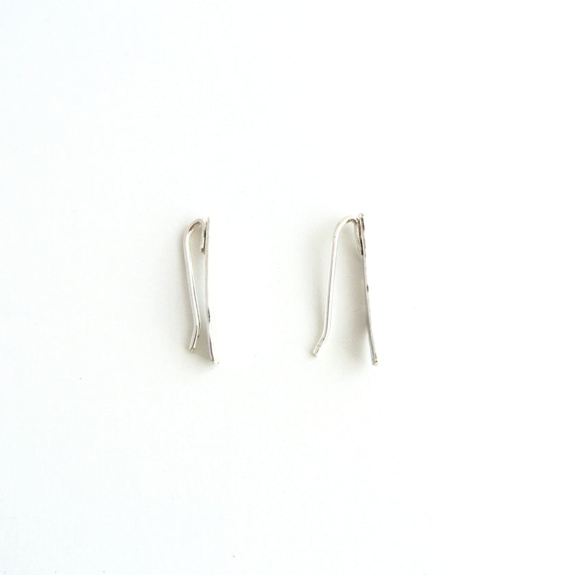 Johanna - Sterling Silver Ear Climber Earrings