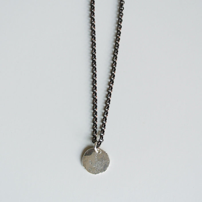 Robbie - Men's Sterling Silver Pendant with Copper Chain