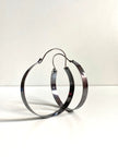 Large Argentium Silver Statement Hoop Earrings 2 1/2